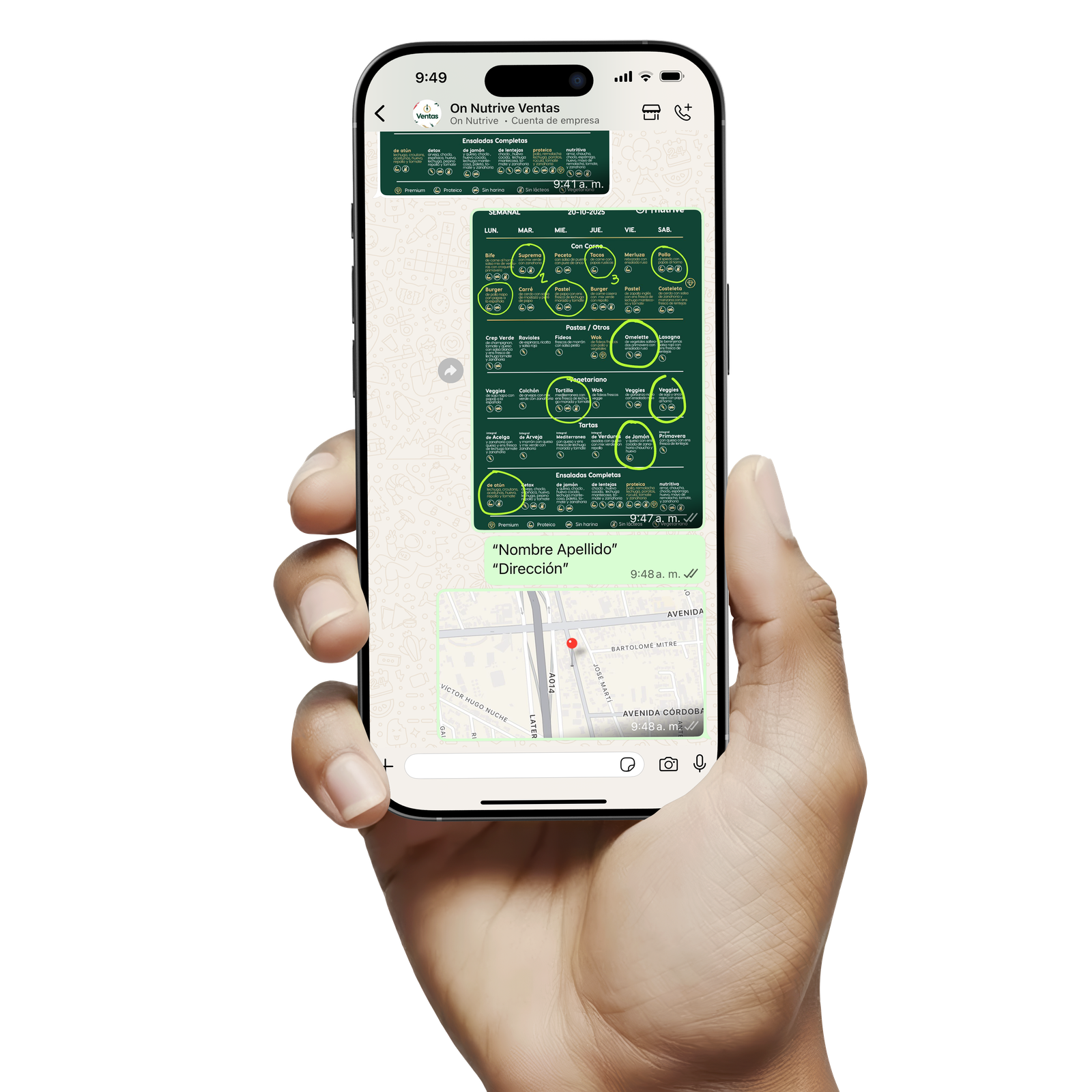 Disfrutar comida saludable